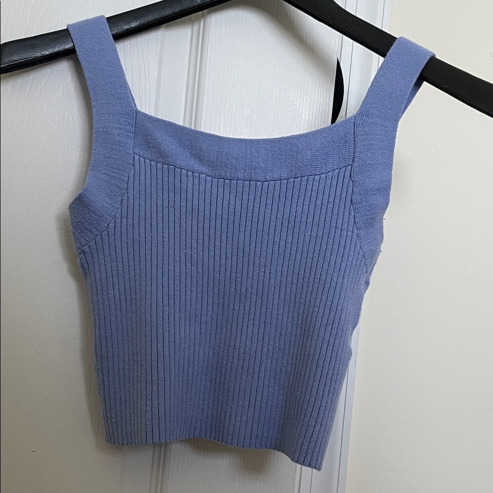 Lavender Ribbed Knit Women's Top